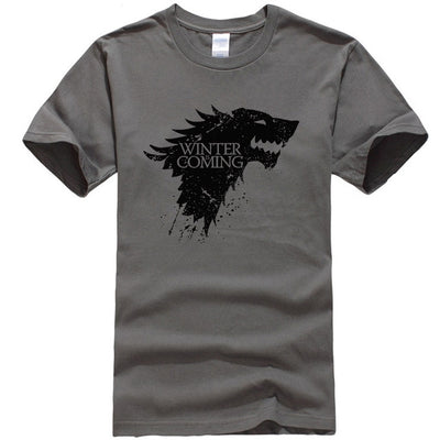 Stark cotton short sleeve Game of Thrones Men T-shirt