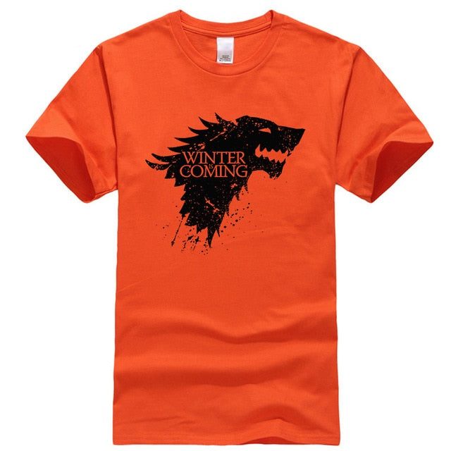 Stark cotton short sleeve Game of Thrones Men T-shirt