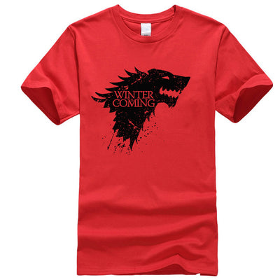 Stark cotton short sleeve Game of Thrones Men T-shirt