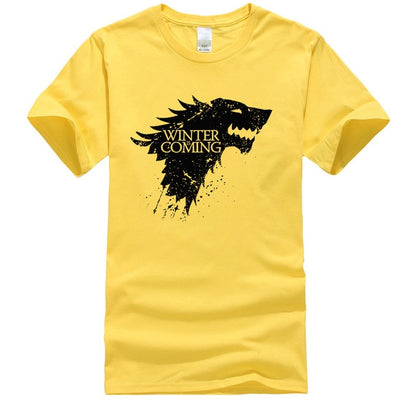 Stark cotton short sleeve Game of Thrones Men T-shirt