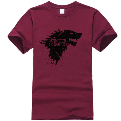 Stark cotton short sleeve Game of Thrones Men T-shirt