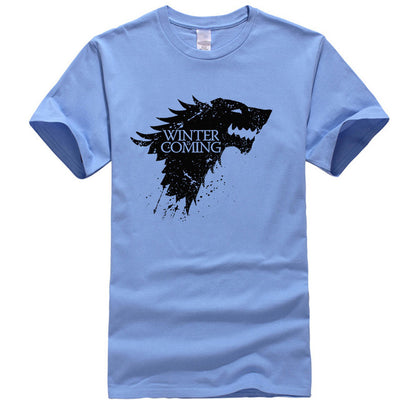 Stark cotton short sleeve Game of Thrones Men T-shirt