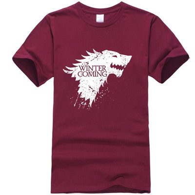 Stark cotton short sleeve Game of Thrones Men T-shirt