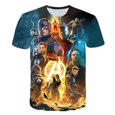 2019 New design t shirt men/women marvel Avengers Endgame 3D